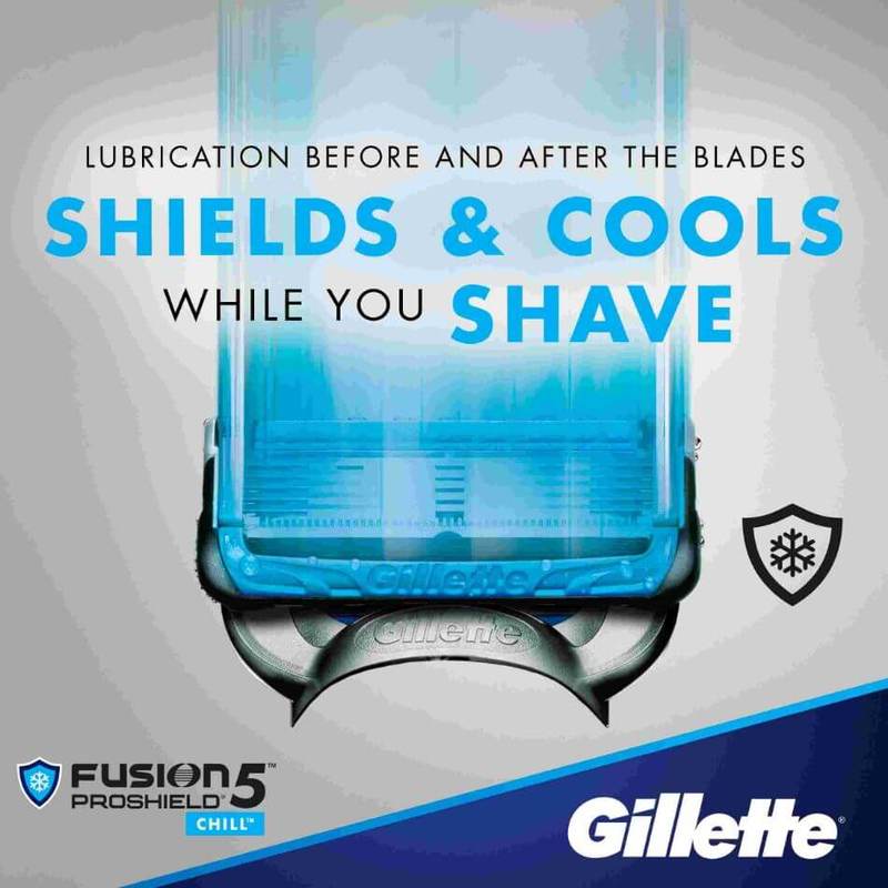 Gillette Fusion5 ProShield Chill Razor Cartridges 4 Counts