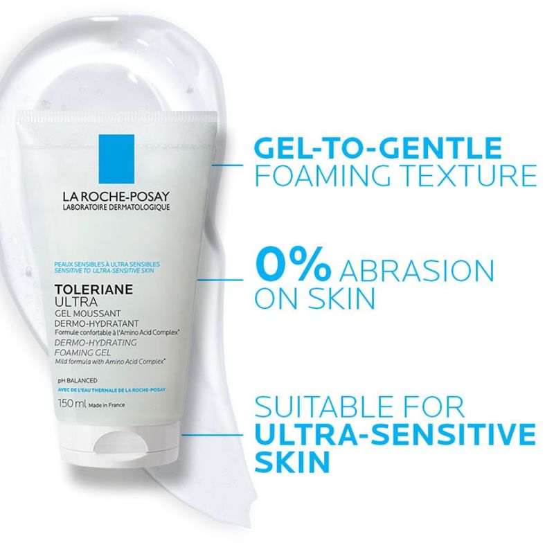 La Roche Posay Toleriane Ultra Dermo Hydrating Foaming Gel Cleanser 150ml