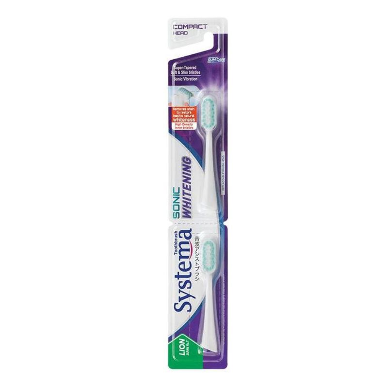 Systema Sonic Whitening Toothbrush (Compact Head) Refill 2s