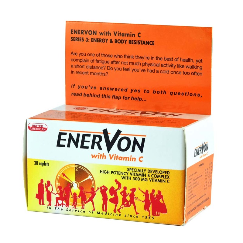 Enervon Vitamin B Complex with Vitamin C, 30pcs