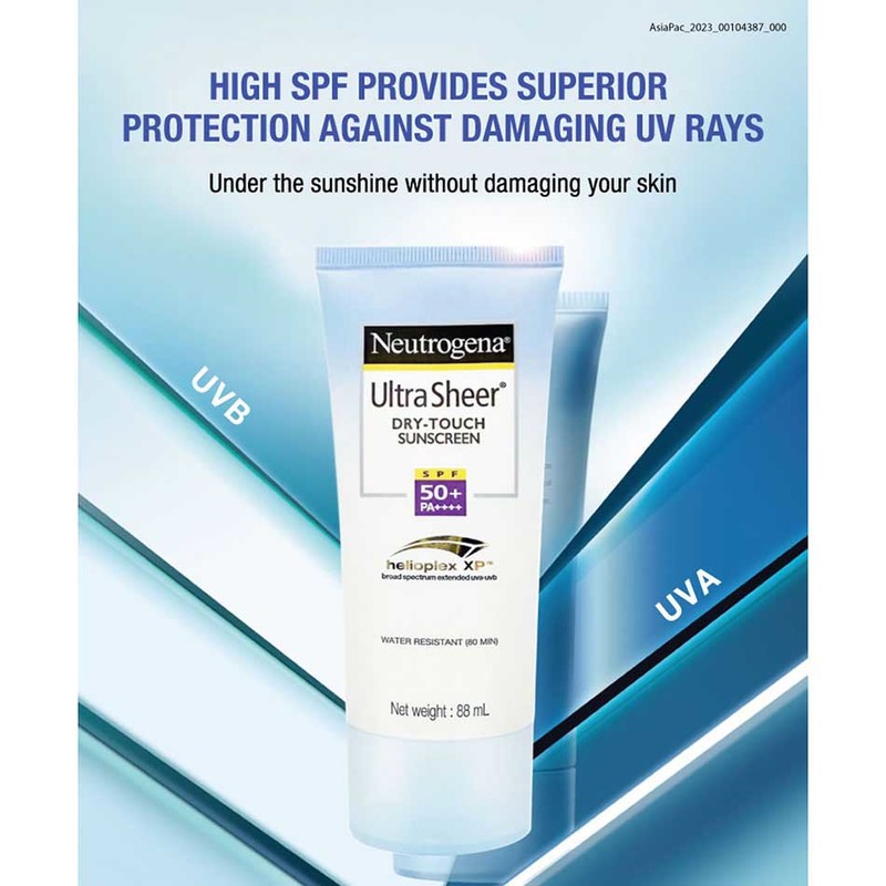 Neutrogena Ultra Sheer Dry-Touch Sunblock SPF 50 PA+++, 88ml