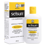 Selsun 2.5% Ad Suspension Shampoo 60ml