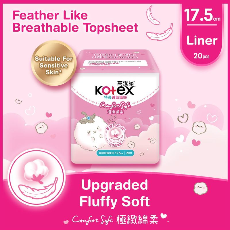 Kotex Comfort Soft Liners Long 20pcs