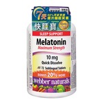 Webber Naturals Melatonin 10mg 72 Tablets