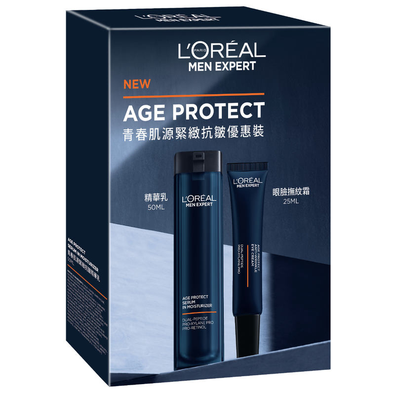 L'Oreal Paris Men Expert男士青春肌源緊緻抗皺優惠裝 50毫升 + 25毫升