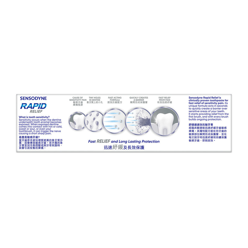 Sensodyne Rapid Relief Whitening Toothpaste 100g