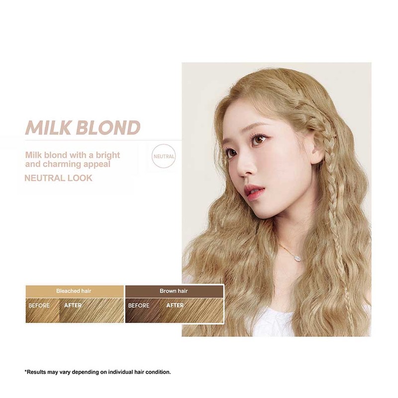 Moremo Keratin Hair Color (Milk Blond) 60g&60g