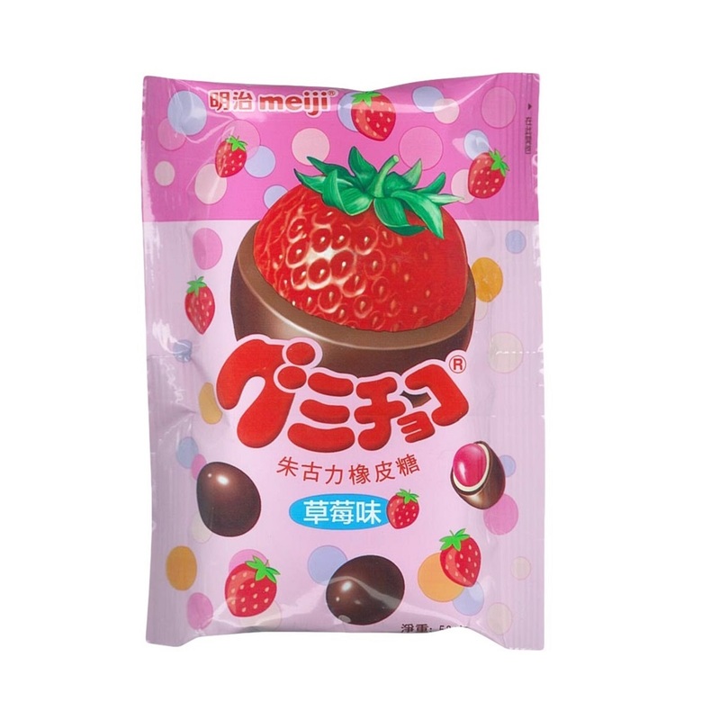 Meiji Strawberry Gummy Chocola 53 g