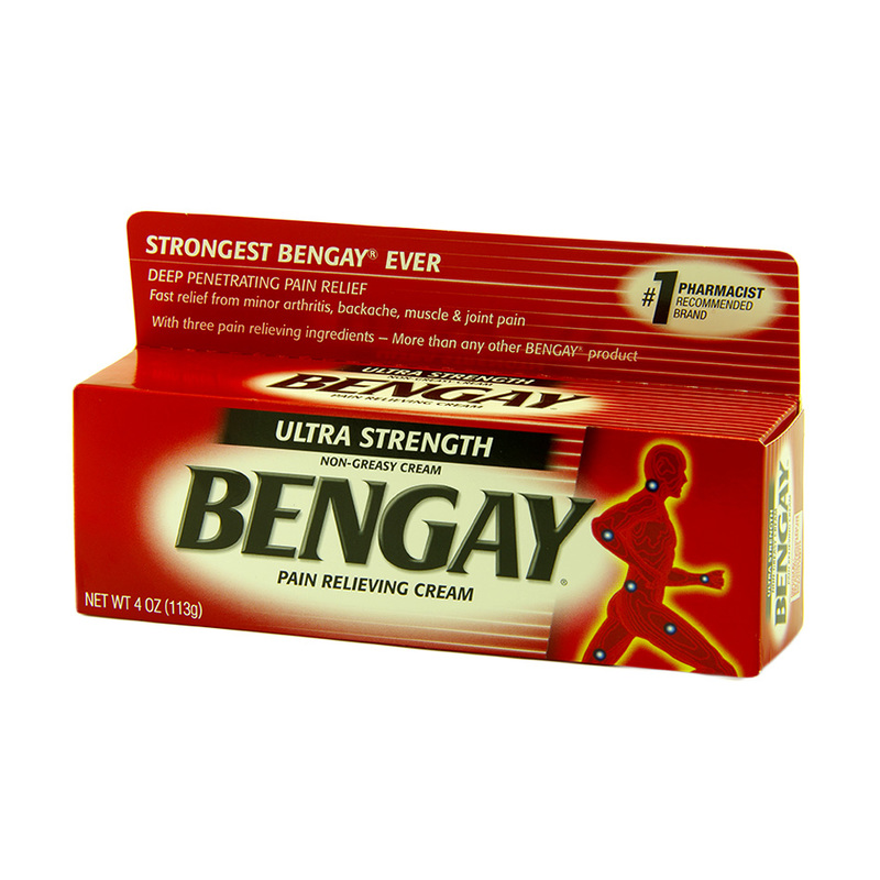 Bengay Ultra Strength Non-Greasy Pain Relieving Cream, 4oz