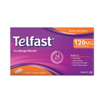Telfast Fast And Non-Drowsy Allergy Relief 120Mg Tablet 10s