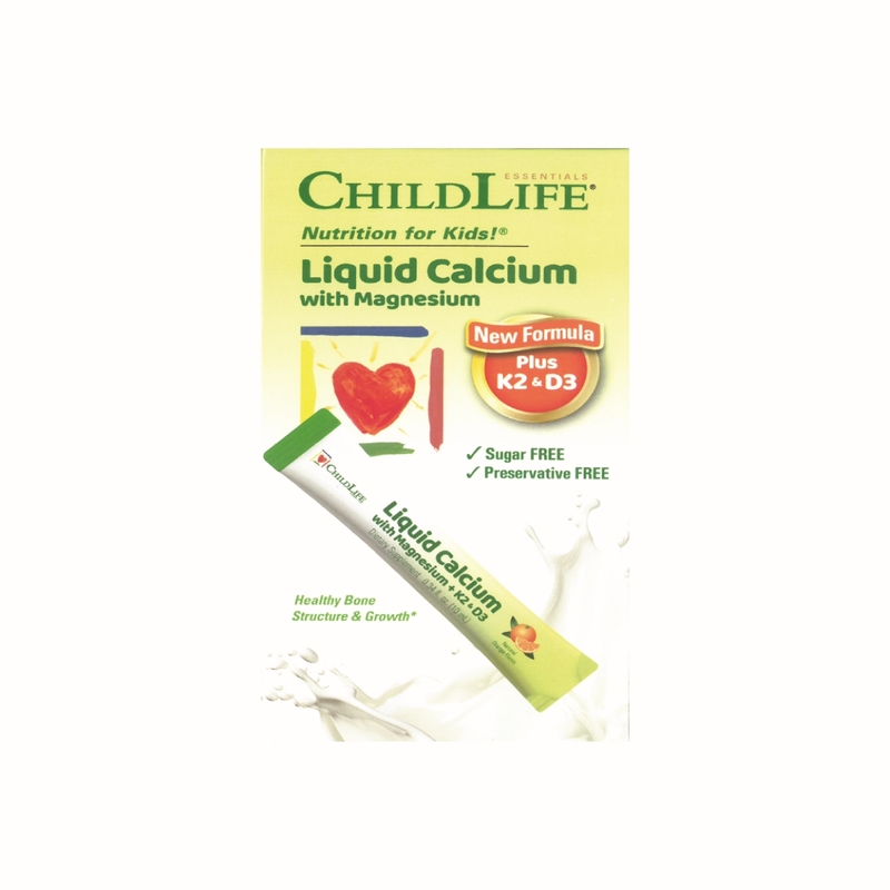 ChildLife Liquid Calcium New Stick 30 Packets x 10ml