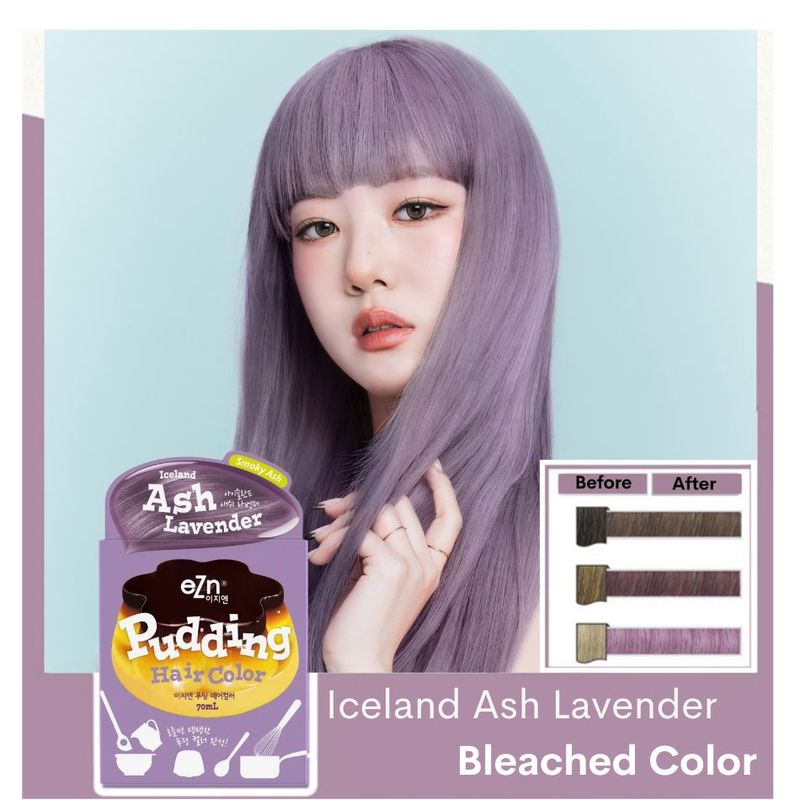 eZn Pudding Hair Color Iceland Ash Lavender 70ml+70ml