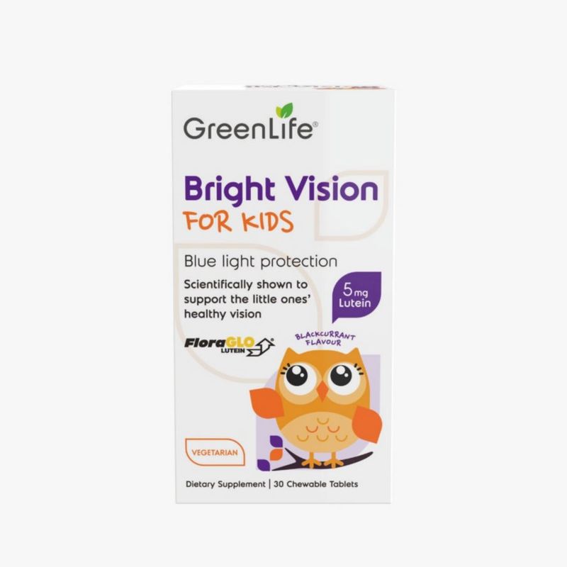 GreenLife Bright Vision for Kids, 30 tablets