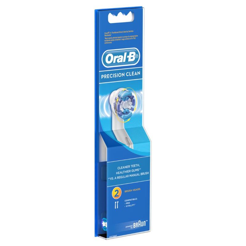 Oral-B Power Brush Set Precision Clean Refill 2 Count