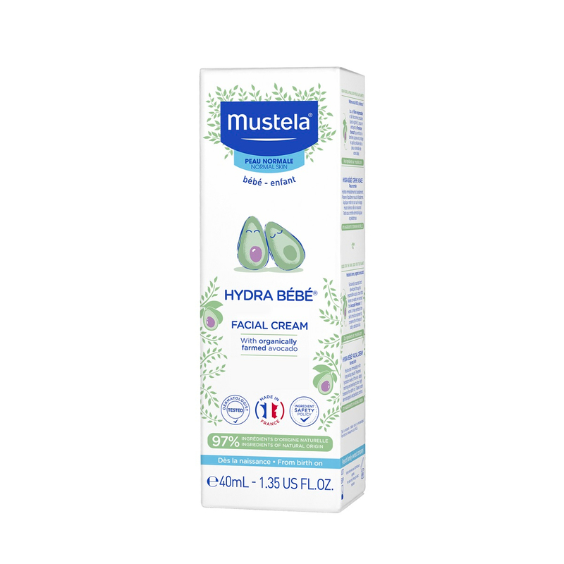 Mustela hydra bébé facial cream for baby 40ml - Lyskin