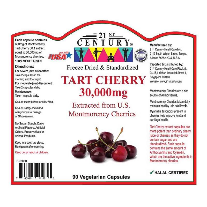 21st Century Tart Cherry 30,000mg 90s