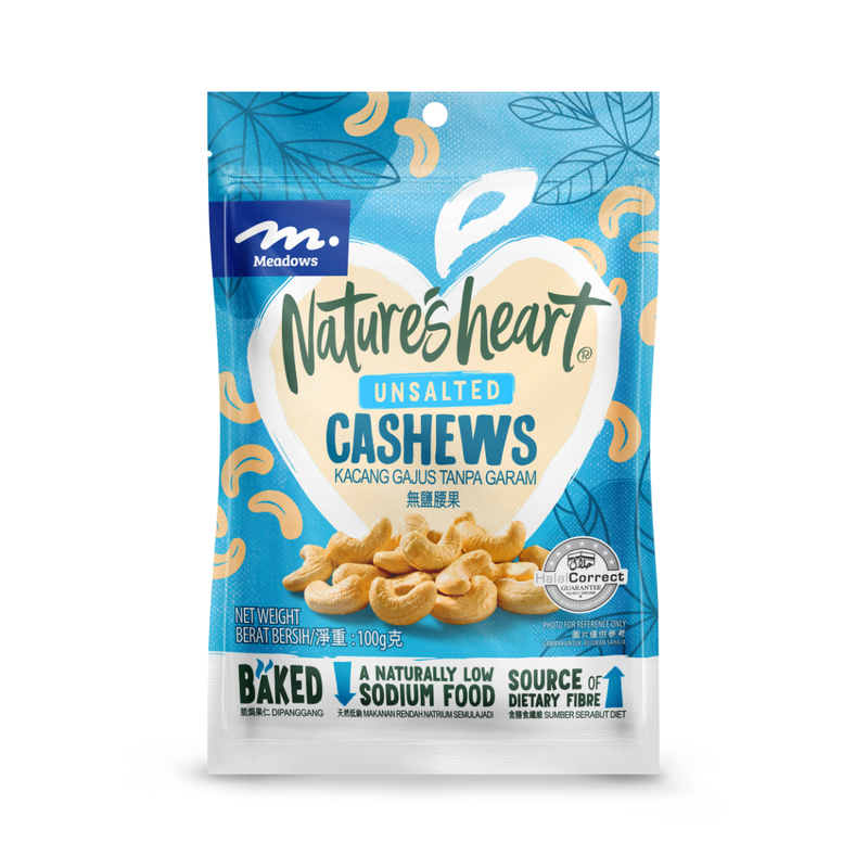 Meadows Nature's Heart Unsalted Cashew 100g