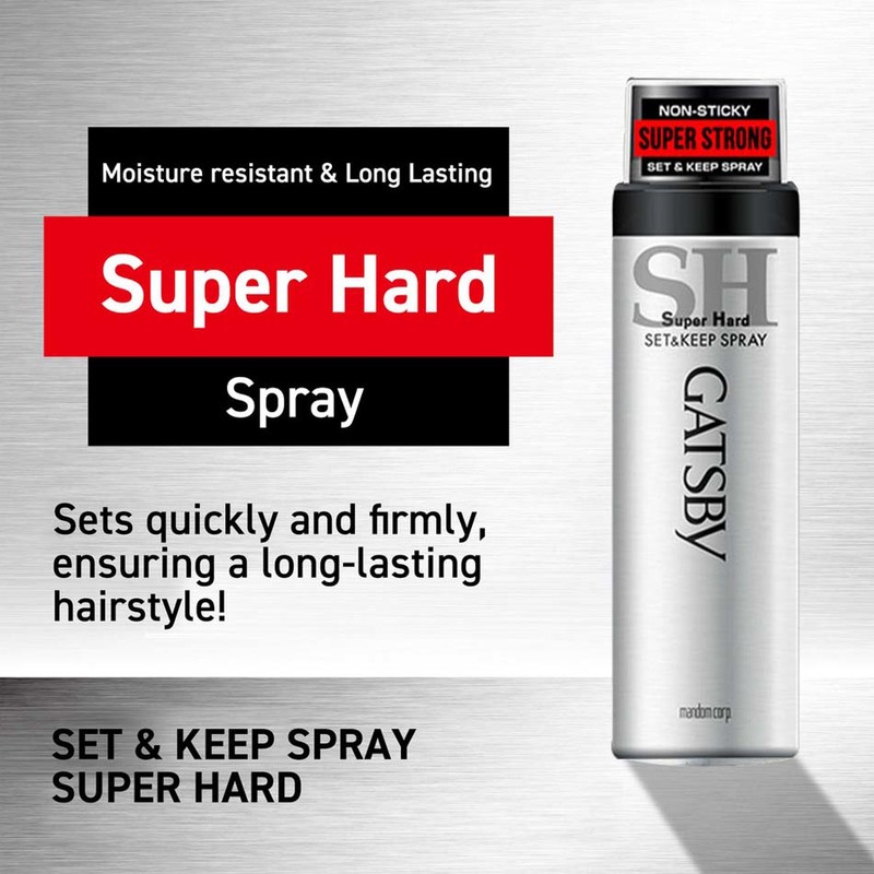 Gatsby Set & Keep Spray Super Hard 180g