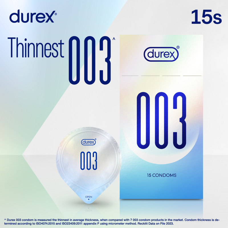 Durex 杜蕾斯003衛生套15片