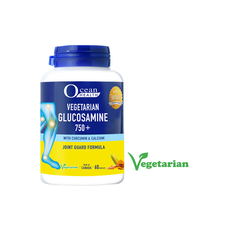 Ocean Health Vegetarian Glucosamine 750+, 60 caplets