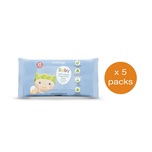 Mannings Baby Care Soft Wipe (Fragrance Free) 20pcs x 5 Bags