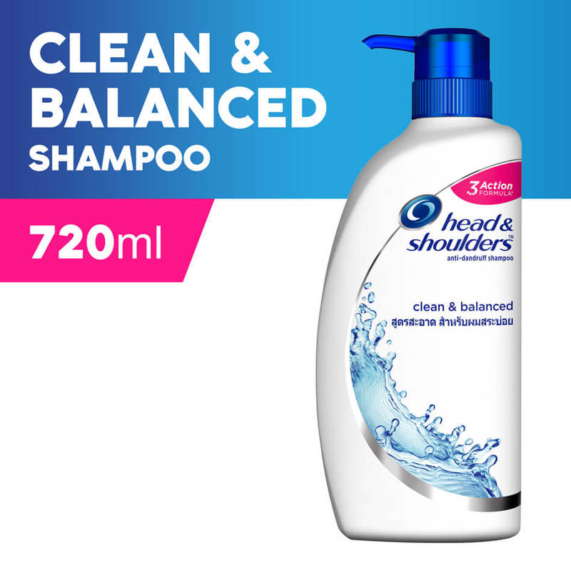 Head & Shoulders Clean & Balanced Anti-Dandruff Shampoo,720ml