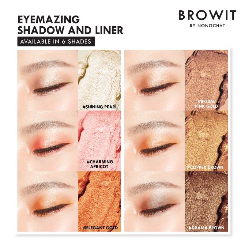 Browit Eyemazing Shadow and Liner Bridal Pink Gold