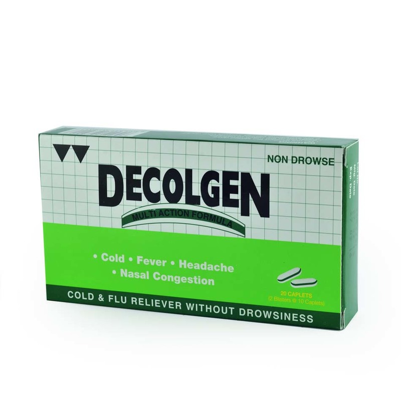 Decolgen Cold & Flu Reliever, 20 capsules