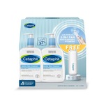 Cetaphil Gentle Skin Cleanser Hydrating Face & Body Wash for Sensitive, Dry Skin, 2x1000ml + Portable Fan