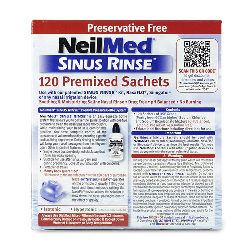 NeilMed Refill Sachets, 120 sachets