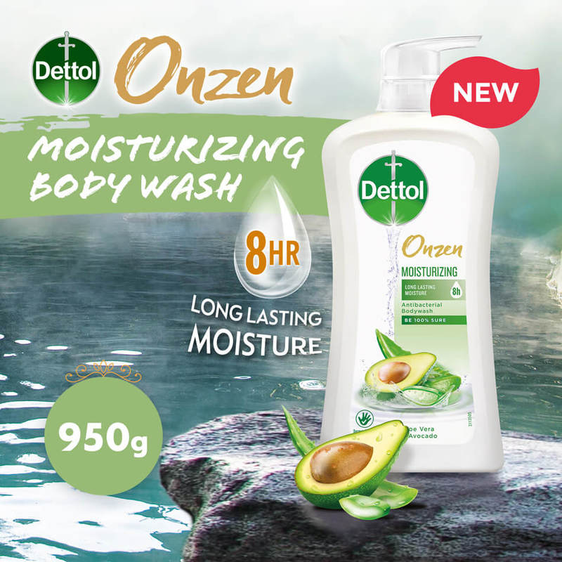 Onzen Moisturizing Anti-Bacterial Bodywash Aloe Vera & Avocado 950g