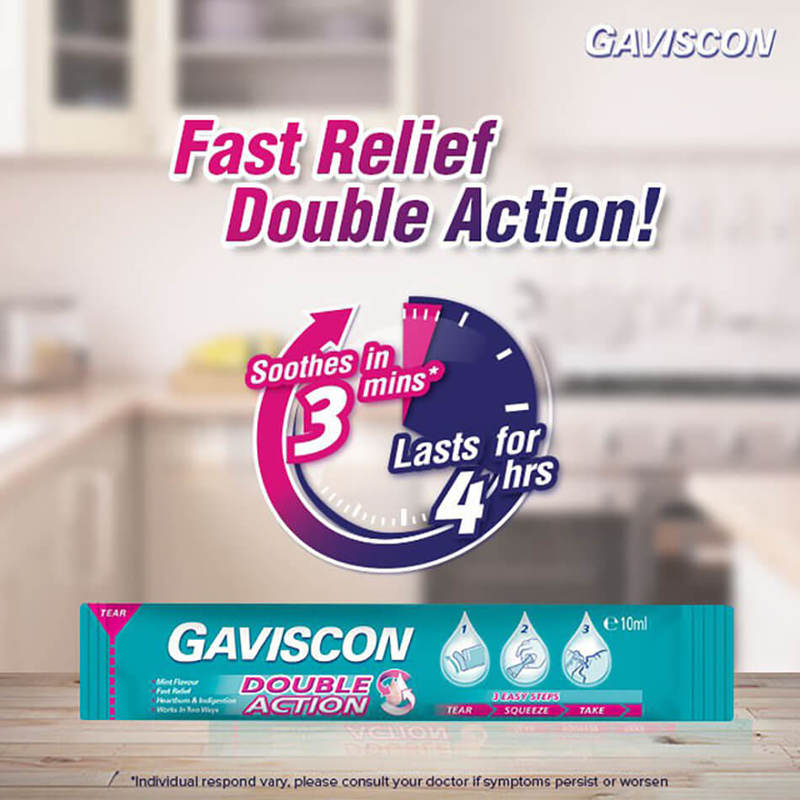 Gaviscon Double Action Liquid Sachets, 5x10ml