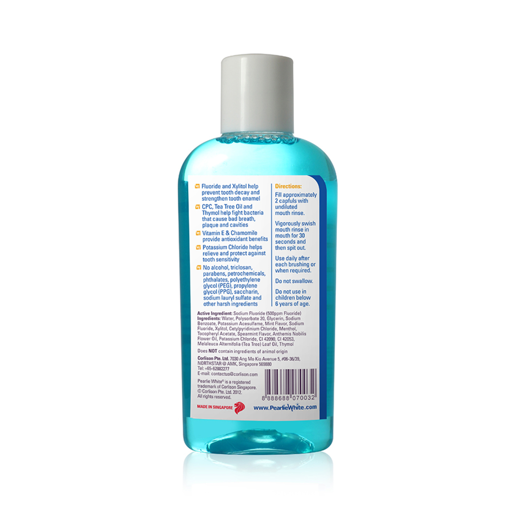 Pearlie White Fluorinze Anti-Bacteria Fluoride Mouth Rinse, 100ml ...