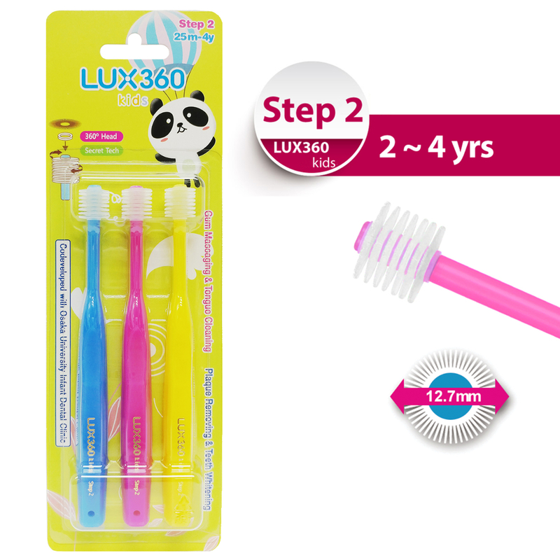 Vivatec LUX360 Toothbrush Step 2 (2-4 Years) 3pcs (Random Delivery)