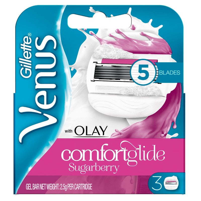 Gillette Venus with Olay Comfortglide Sugarberry Cartridges, 3pcs