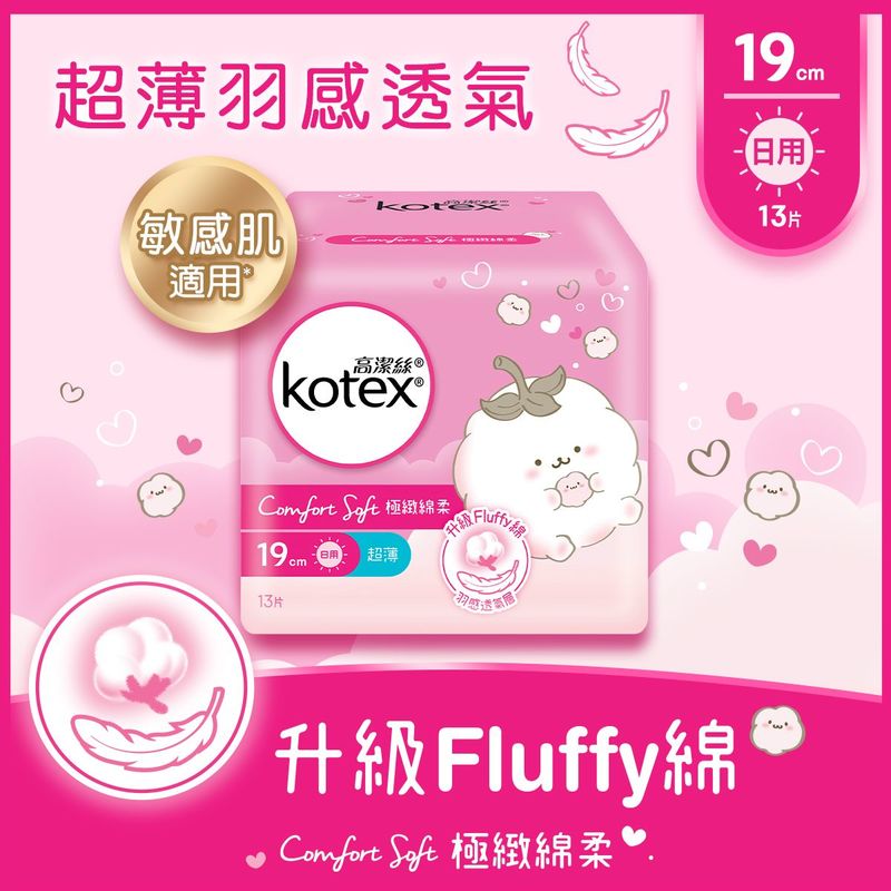 Kotex Comfort Soft Ultra Thin 19cm 13pcs