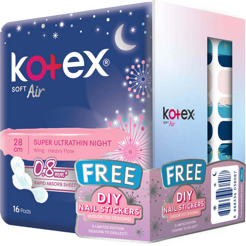 Kotex Ultra Thin Pads Night With Wings 7 Sanitary Napkins