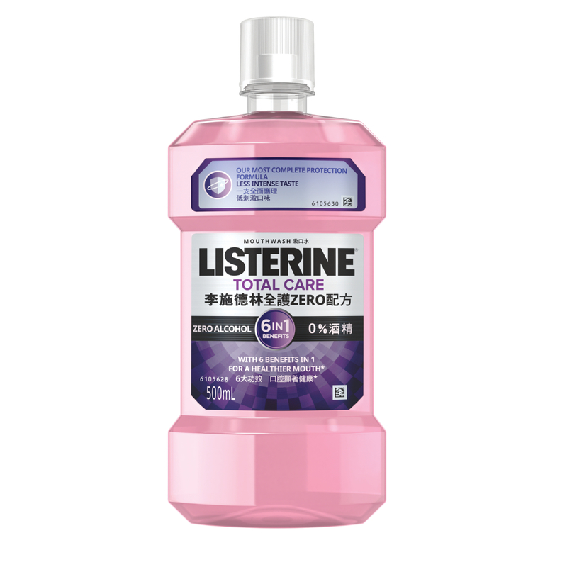 Listerine Total Care Zero Mouthwash 500ml (Old/New Package Random Delivery)