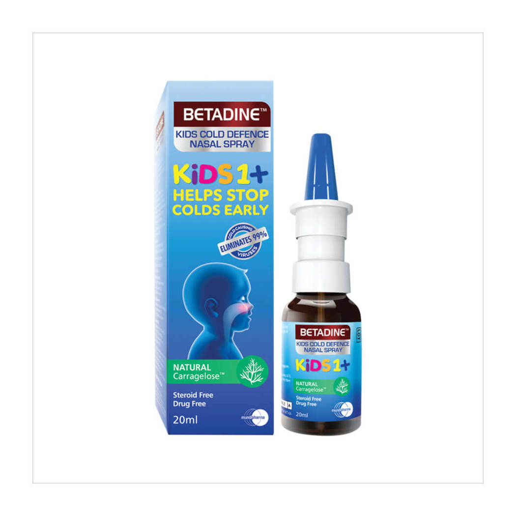  BETADINE Cold Defence Nasal Spray 20ml New Improved Formula  (Packaging May Vary) : Health & Household