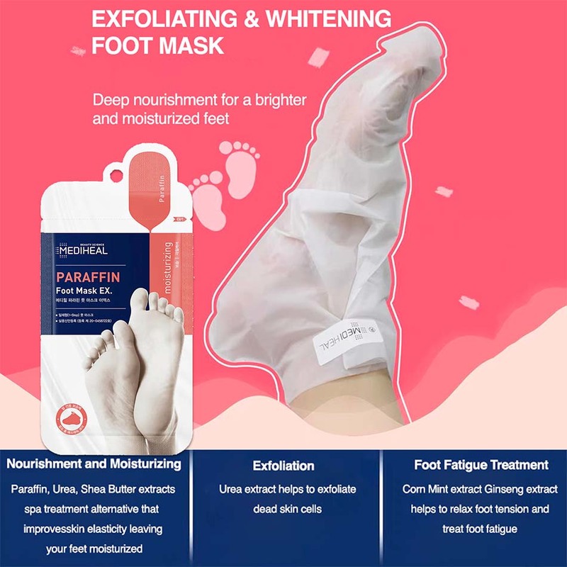 Mediheal Paraffin Foot Mask 9ml Hand & Body Skin Guardian Singapore