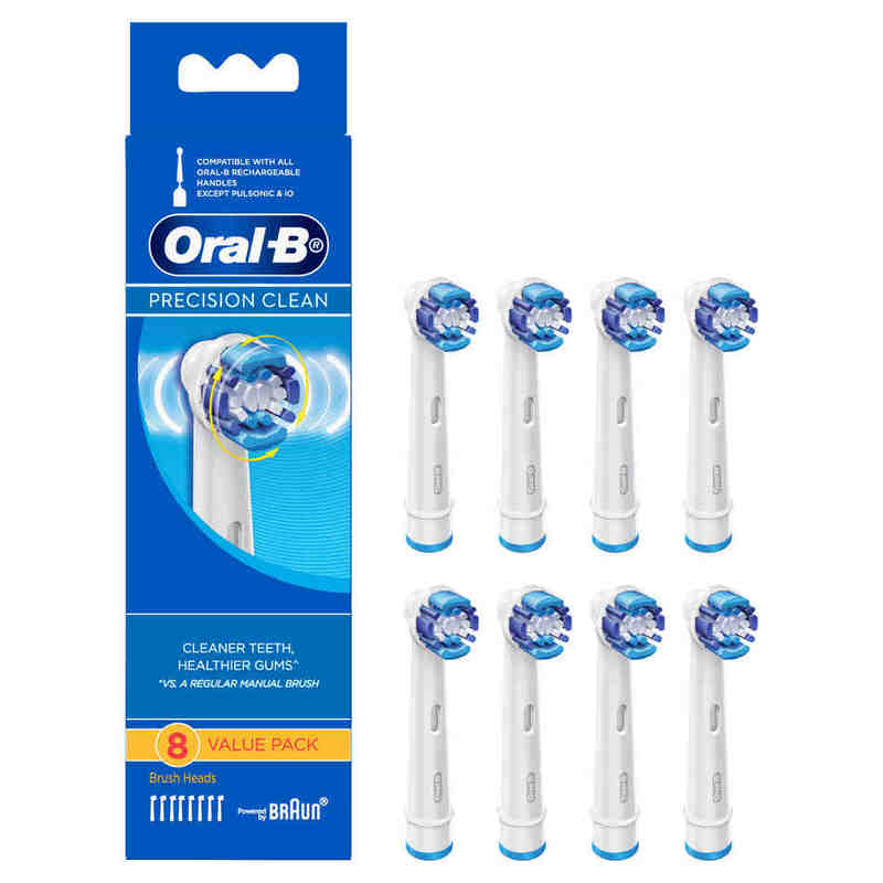 Oral-B Precision Clean Replacement Brush Heads 8 Count | Guardian Singapore