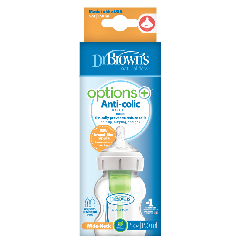 Dr.Brown's Options+ Anti-Colic PP Bottle With Breast-Like Nipple 5oz 1pc