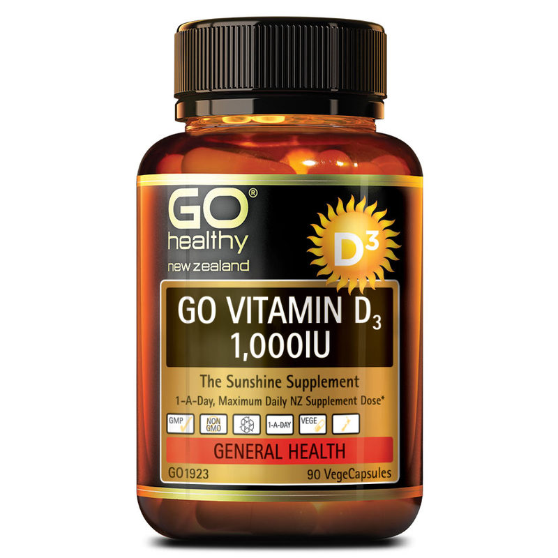 GO Healthy Vitamin D3 1000IU, 90 capsules