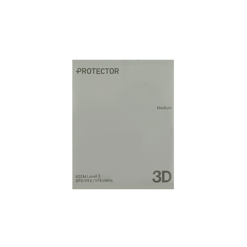 Protector 3D成人立體口罩(中碼) 犀牛灰 30片