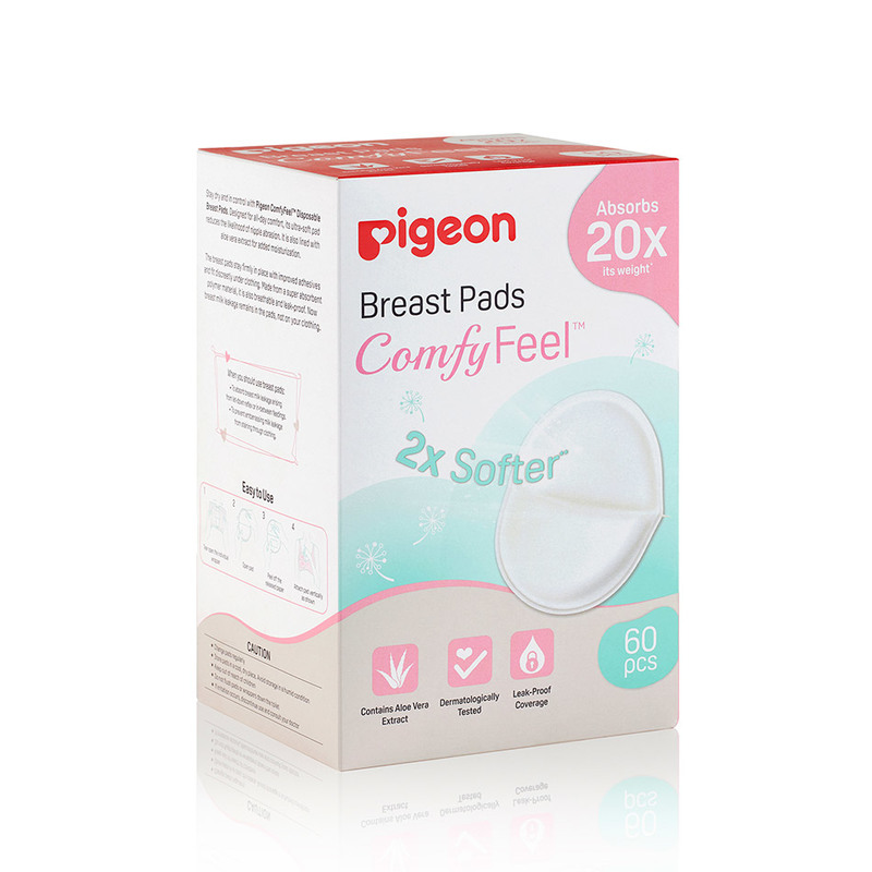 Pigeon  Breast Pads Comfyfeel 60Pcs Box (En) With Shrink Wrap
