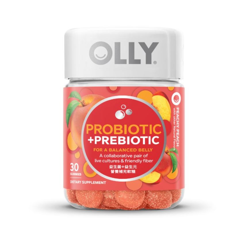 Olly Probiotic + Prebiotic Gummy Supplement 30pcs