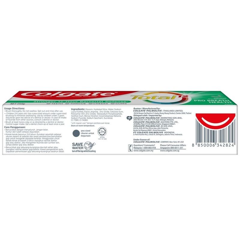 Colgate Total Pro Breath Health Toothpaste, 150g