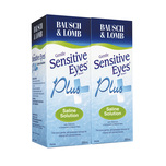 Bausch & Lomb Sensitive Eyes Plus Saline Solution, 2 x 355ml