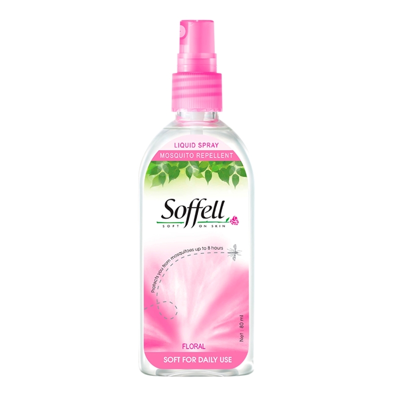 Soffell Mosquito Spray - Floral 80ml